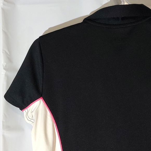 IZOD Golf Cool FX Women's Polo/T-Shirt Black & White, Size XSmall - Picture 10 of 15